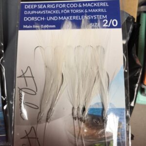 10 sets Fladen Deep Sea Rig For Cod and Mackerel White